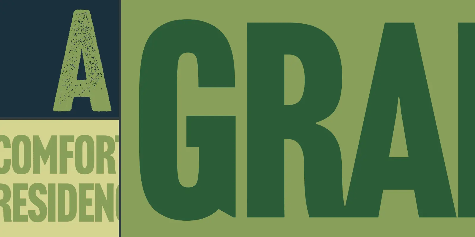 Headline Gothic font by American Type Founders Collection — the letters “ATF HEADLINE GOTHIC” stacked vertically, next to a large letter G