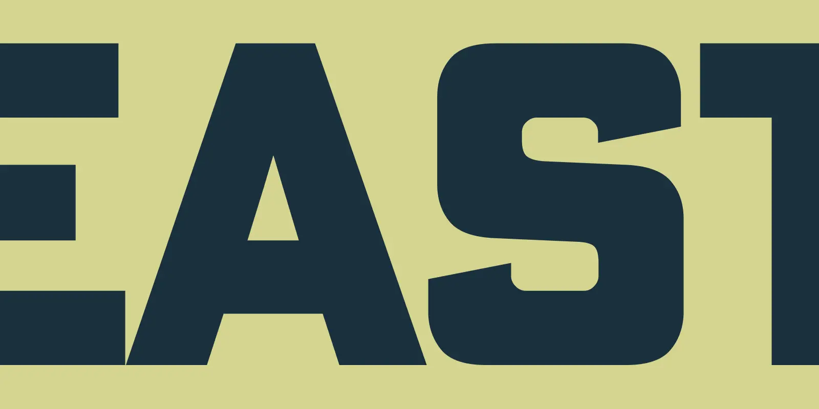 Poster Gothic font by American Type Founders Collection — two specimen posters side-by-side, one showing upright sans-serif capital letters and numbers with sharp corners, and the other showing the same text with rounded corners