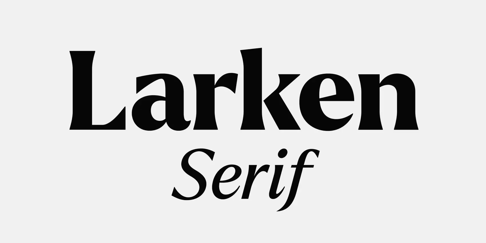 Larken Font Family