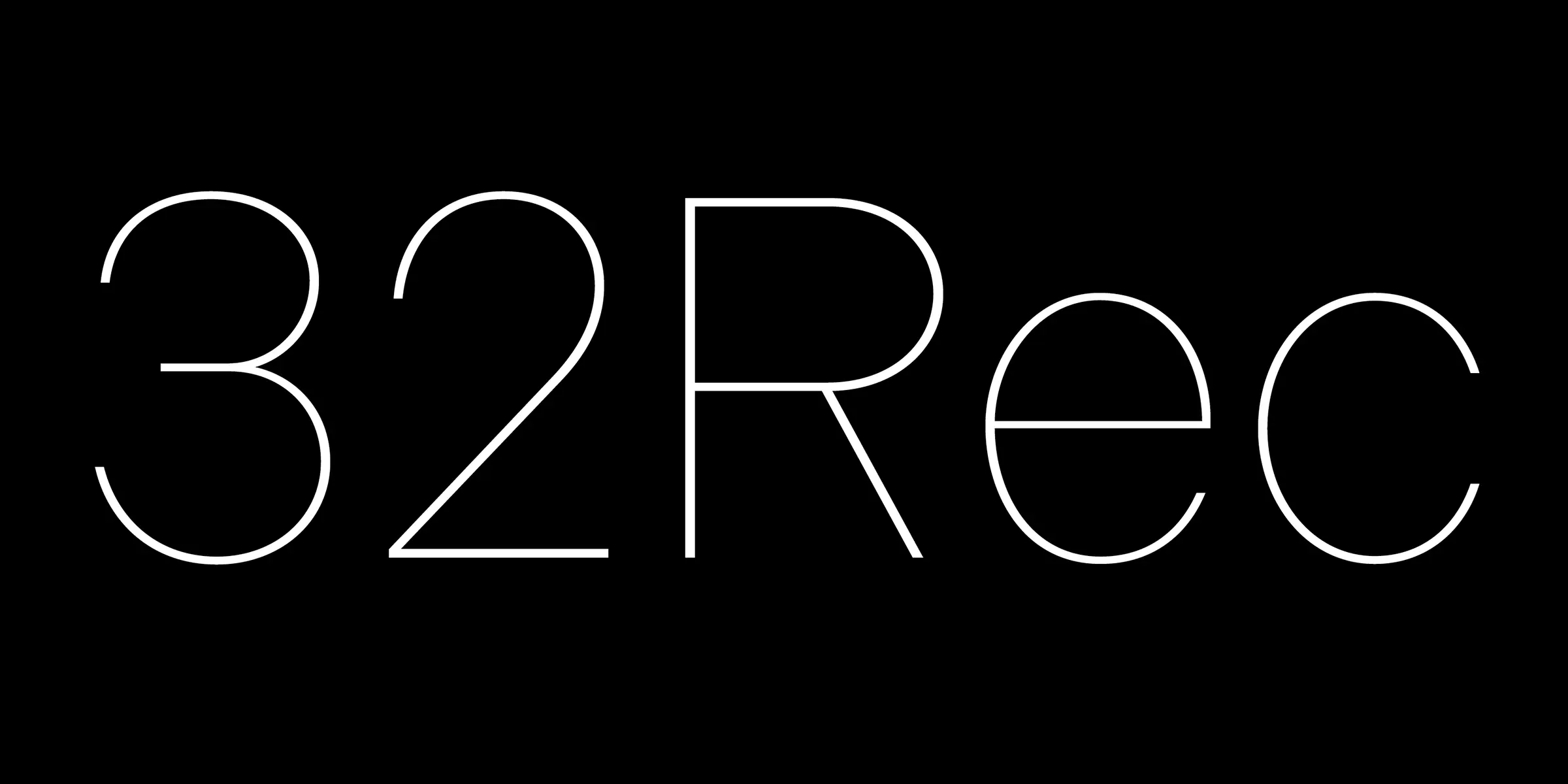 Indivisible font by Process Type Foundry — the letters 3, 2, R, e, and c in a thin, sans-serif, upright style