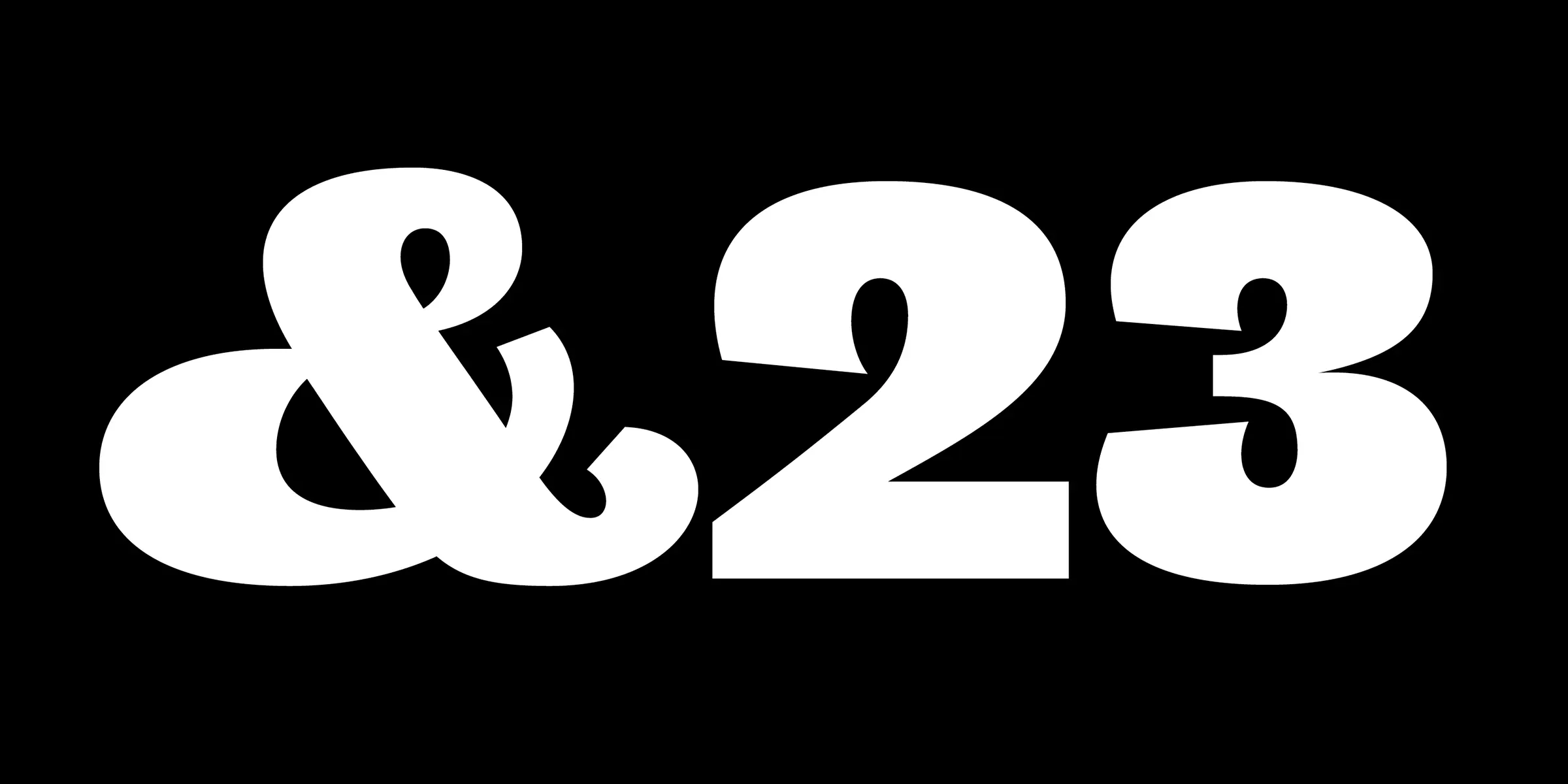 Maple font by Process Type Foundry — the ampersand character and the numbers 2 and 3 in a bold, rounded sans-serif style