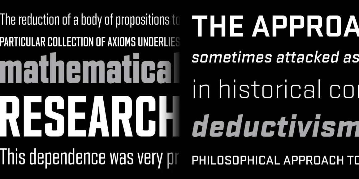 Stratum 1 font by Process Type Foundry — the words Cannonball, Again but looser and special option, and STRESS VALUES stacked in three lines of white, sans-serif lettering on a black background