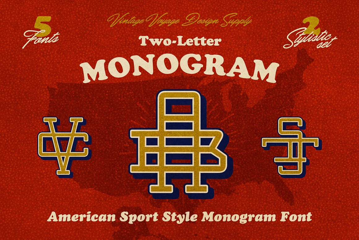 Two Letter Monogram